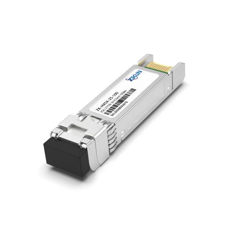 850nm 100km 25G SFP28 SR Transceiver 25gb/S Single +3.3V Power Supply